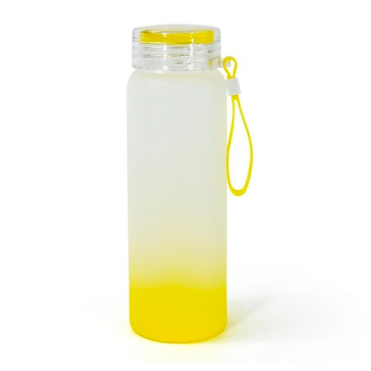 Botella sublimable satinada color Amarillo 450ml