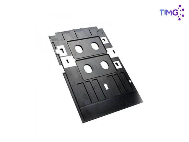 Bandeja de Credenciales para Impresora de Tarjetas- Capacidad para Dos Tarjetas. Ideal para Personalización y Sublimación de Credenciales y Tarjetas.