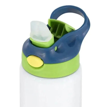 Botella sublimable metálica modelo niños 12oz diferentes colores tapa plástica