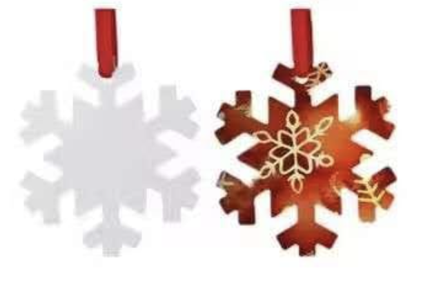 Adornos Navideños sublimables lamina de aluminio