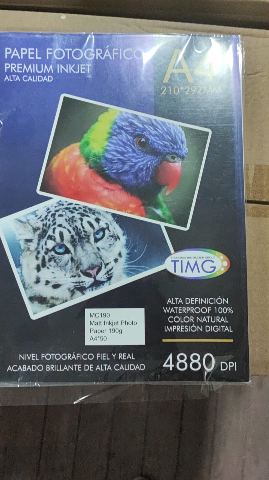 Papel alta resolucion mate - 190gr mc190-a4 50 hojas