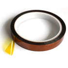 Rollo individual de cinta térmica marrón con protector amarillo