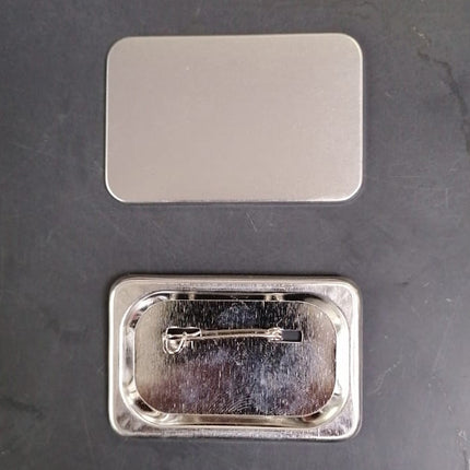 Chapita Pin Base Metálica Forma Rectangular 60x40mm_1