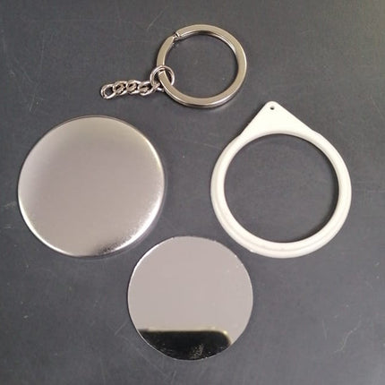 Chapita llavero largo espejo 44mm 100 unidades_2