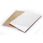 Azulejo rectangular sublimable blanco, vista inclinada