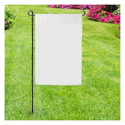 Bandera de jardín sublimable 30x40 cm con soporte metálico