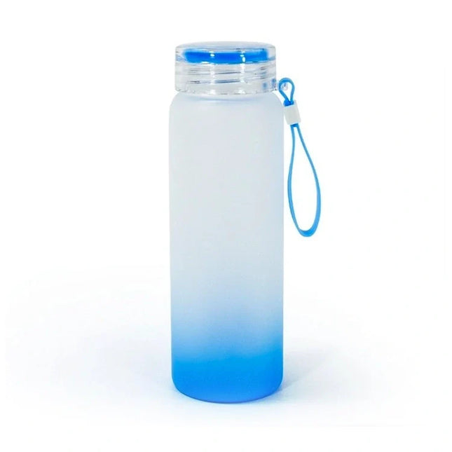 Botella sublimable satinada color Celeste 450ml