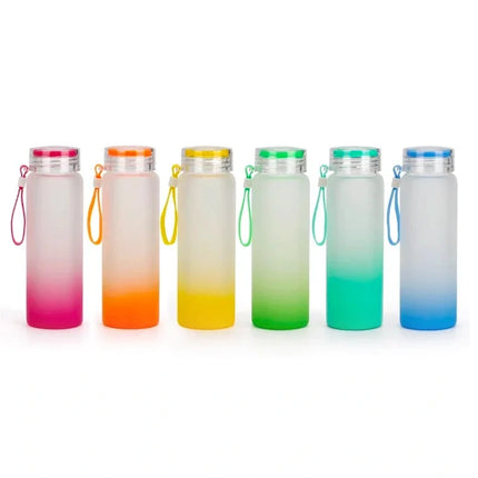 Botella sublimable satinada color Verde 450ml