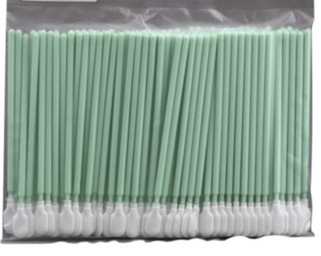 "Hisopos de espuma para limpieza y mantenimiento de impresoras, plotters, CNC y otros equipos. Alta absorción y protección de lentes y componentes.