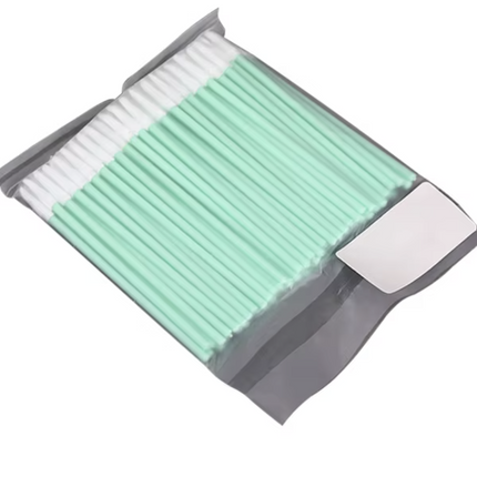 "Hisopos de espuma para limpieza y mantenimiento de impresoras, plotters, CNC y otros equipos. Alta absorción y protección de lentes y componentes.