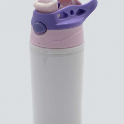 Botella sublimable metálica modelo niños 12oz diferentes colores tapa plástica