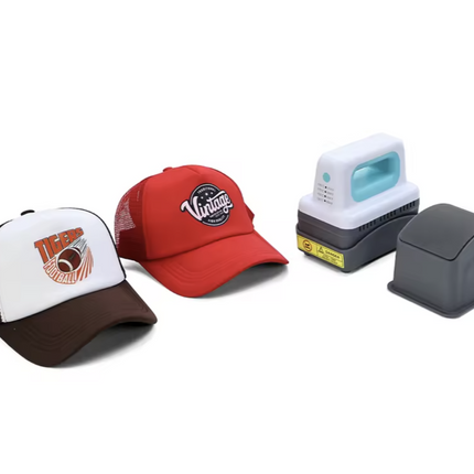 Mini estampadora de jockeys y gorras modelo 2 – manual para estampados, sublimación, transfer y DTF