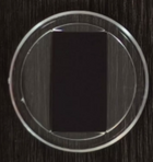 Parte posterior del porta foto acrílico magnético redondo