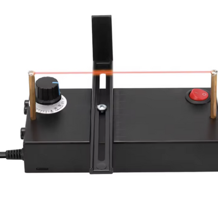 Cortador de cintas caliente, ajustable de 100-600°C. Ideal para cortar cintas, encajes y bandas de nylon. Compacto, eficiente y seguro para uso en talleres.