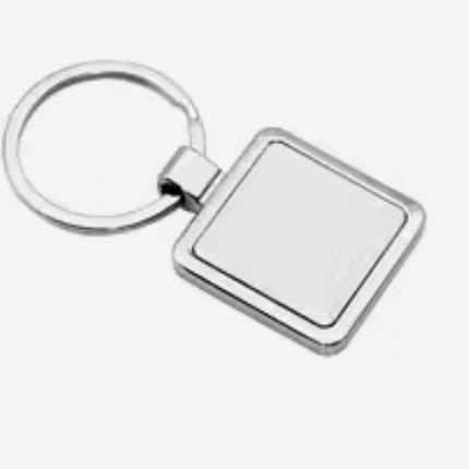 Llavero Metalico Sublimable Cuadrado Personaliza para Reuniones, Cumpleaños Souvenir