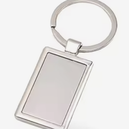 Llavero Metalico Sublimable Rectangular Personaliza para Reuniones, Cumpleaños Souvenir