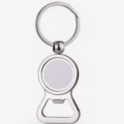 Llavero Metalico Sublimable Redondo  Abridor Personaliza para Reuniones, Cumpleaños Souvenir