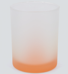 Vaso empavonado sublimable de 11 onzas con base naranja