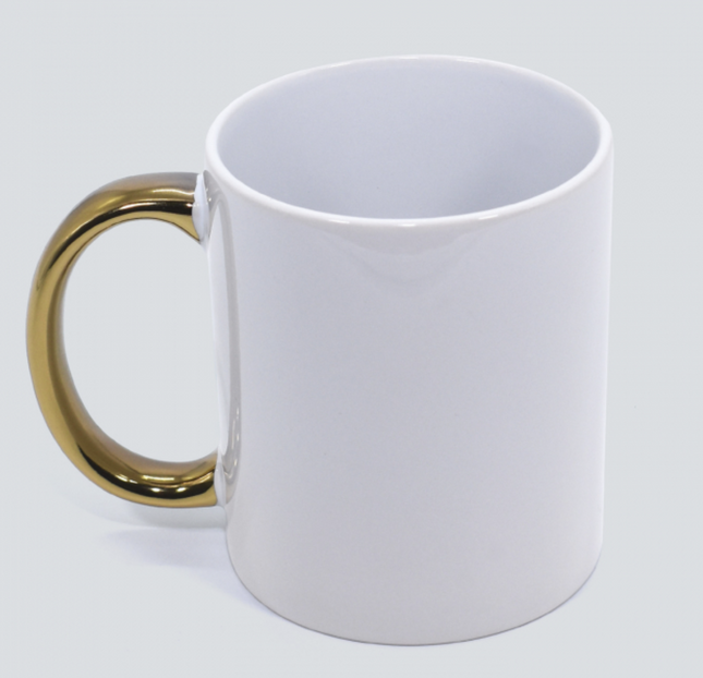 Tazon Blanco 11oz Asa Dorado  TIMG AAA   embalaje  de 36 TIMG Personaliza, Estampa