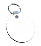 Llavero MDF sublimable redondo en blanco