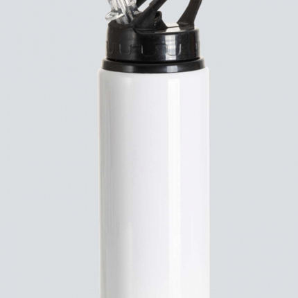 Botellas Sublimables Bancas Tapa color Rojo, Negro y celeste  600 ML para personalizar, crear estampados (Copia)