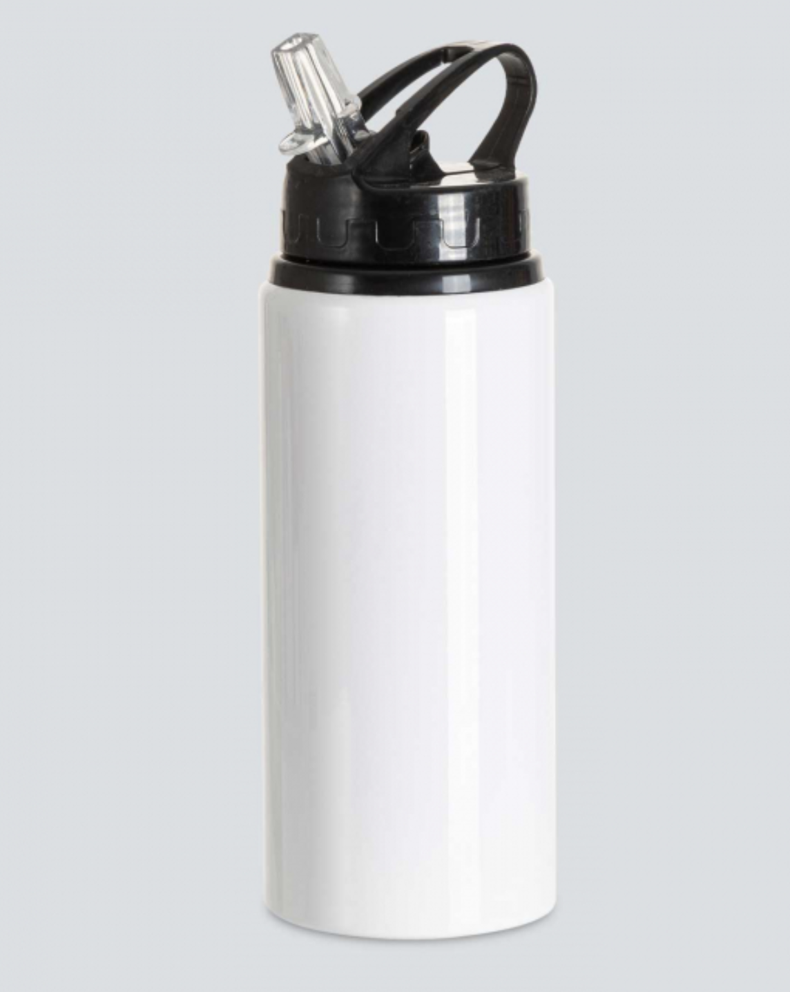 Botellas Sublimables Bancas Tapa color Rojo, Negro y celeste  600 ML para personalizar, crear estampados (Copia)