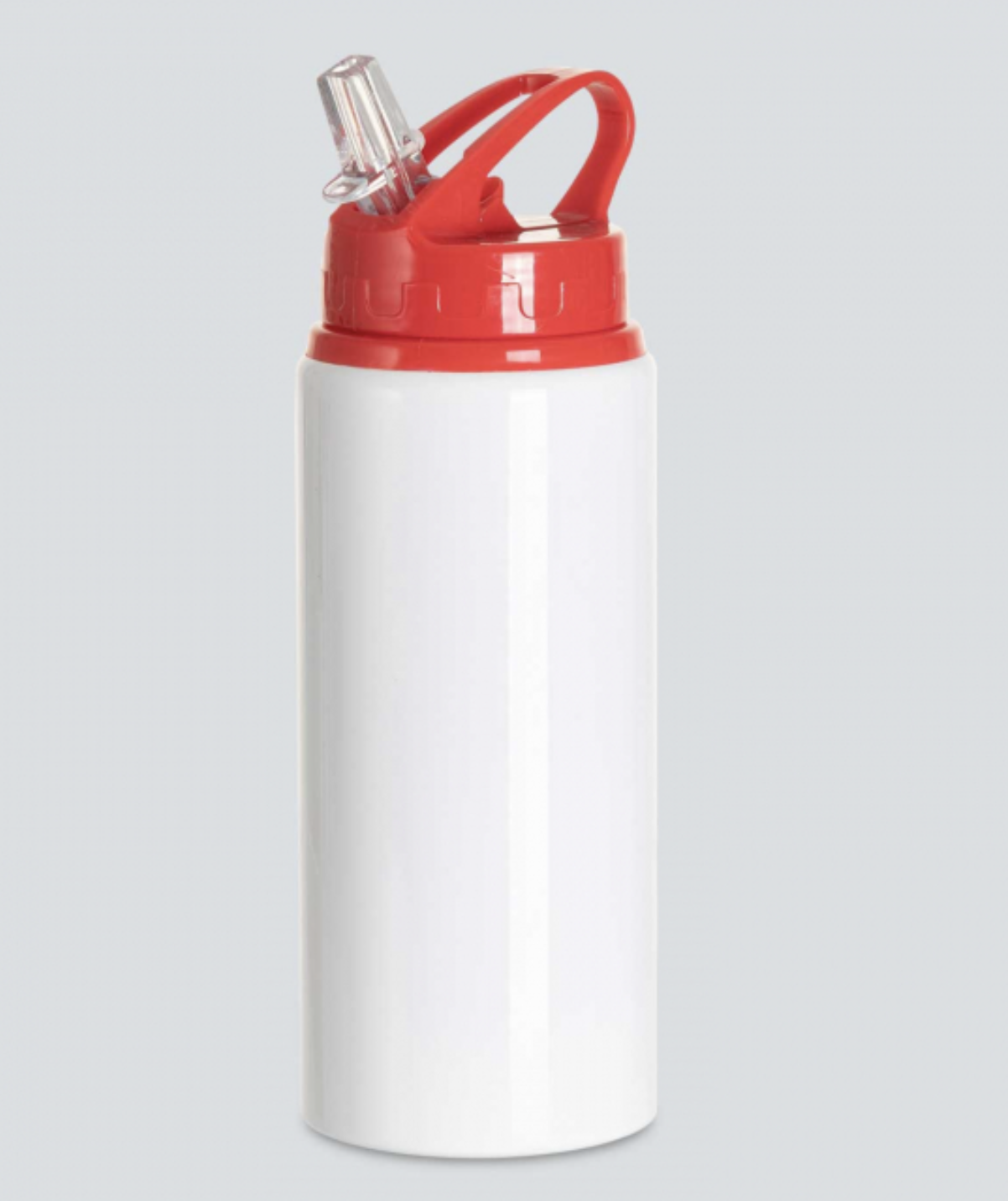Botellas Sublimables Bancas Tapa color Rojo, Negro y celeste  600 ML para personalizar, crear estampados (Copia)