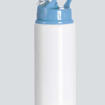 Botellas Sublimables Bancas Tapa color Rojo, Negro y celeste  600 ML para personalizar, crear estampados (Copia)
