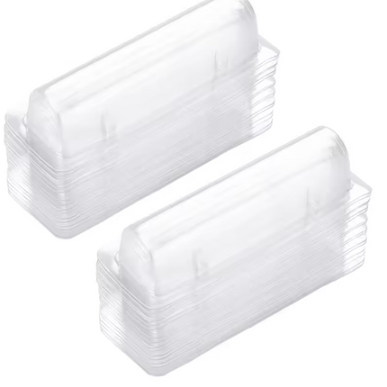 Empaque Plastico Transparente Blister  95x40x22mm Plastico + stiker 100 unidades