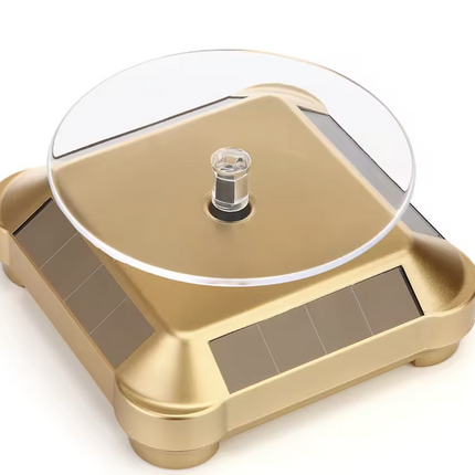Soporte Rotatorio de Exhibición Solar Giratorio 360° – ABS – Ideal para Joyas, Relojes y Teléfonos,Tazon