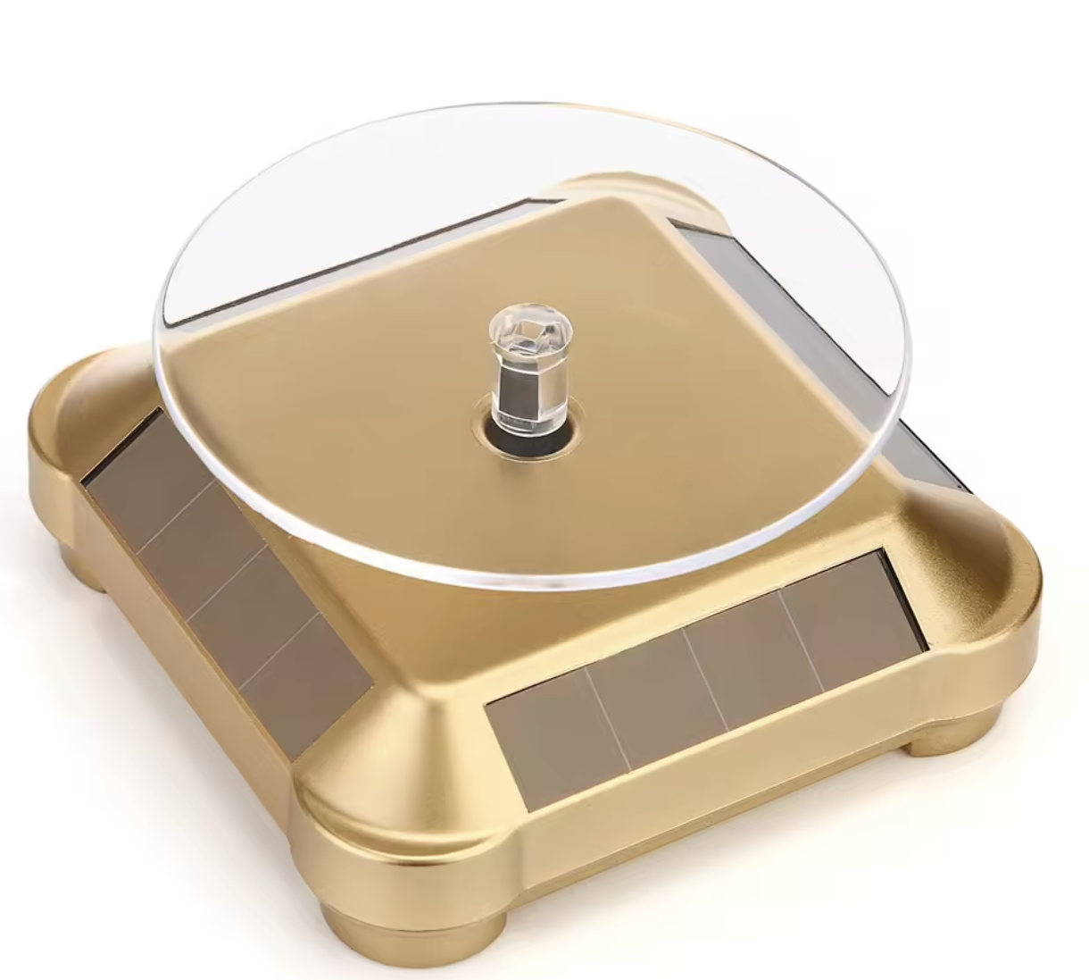 Soporte Rotatorio de Exhibición Solar Giratorio 360° – ABS – Ideal para Joyas, Relojes y Teléfonos,Tazon