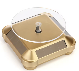 Soporte Rotatorio de Exhibición Solar Giratorio 360° – ABS – Ideal para Joyas, Relojes y Teléfonos,Tazon