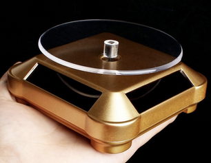 Soporte Rotatorio de Exhibición Solar Giratorio 360° – ABS – Ideal para Joyas, Relojes y Teléfonos,Tazon