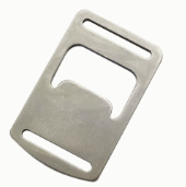 Mosquetones metálicos Cuadrado para usar en cinta lanyard, 100 unidades