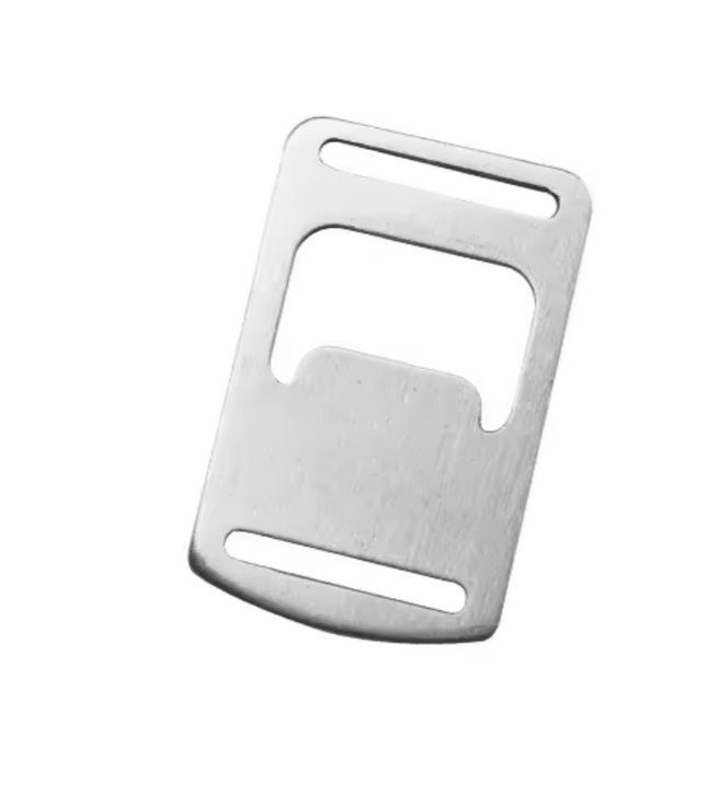 Mosquetones metálicos Cuadrado para usar en cinta lanyard, 100 unidades