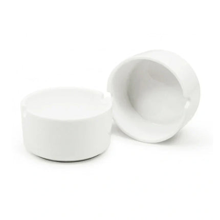 Cenicero sublimable blanco brillante de cerámica