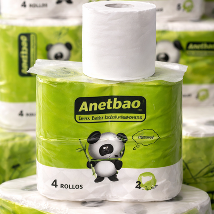 Papel higiénico doble hoja 35m 85g | Paquete 4 rollos, caja 18 paquetes | Suave, resistente e ideal para emprendedores y negocios