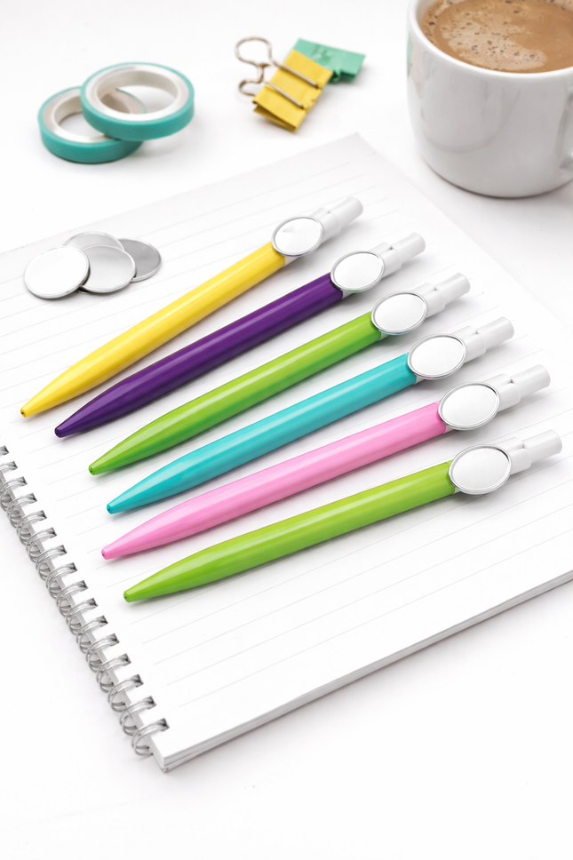 Lapiz sublimable con placa de aluminio en colores