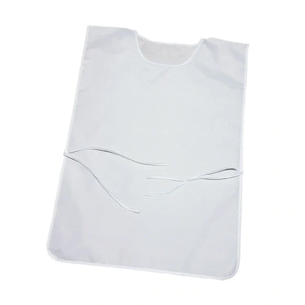 Cotona sublimable de poliéster blanca, incluye amarras laterales, adulto 45x63 cm y niño 34x40 cm