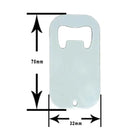 Destapador metálico pequeño de 70 por 32 mm