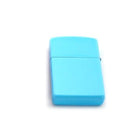 Encendedor tipo Zippo celeste sublimable cerrado