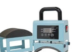 Estampadora manual celeste para jockeys con moldes curvos