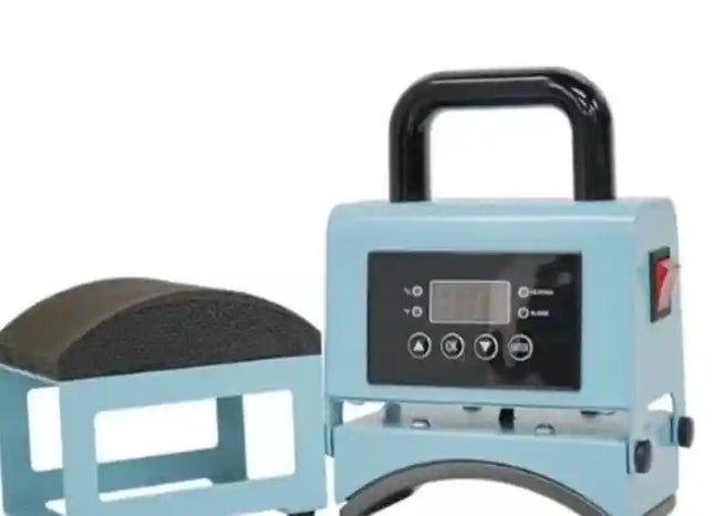 Estampadora de Gorro Manual Celeste Estampa Jockey, Gorros textil.