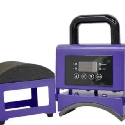 Estampadora de Gorro Manual Morada Estampa Jockey, Gorros textil. copia