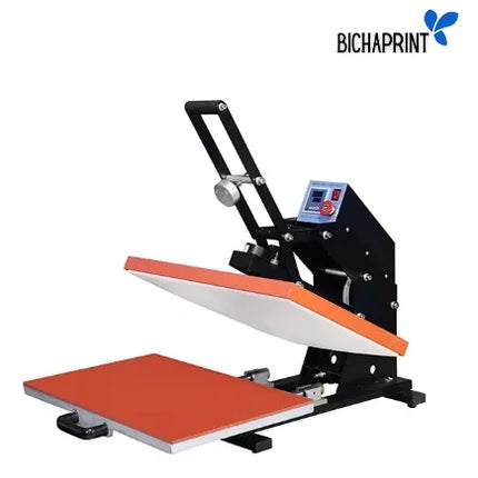 Estampadora plana con auto apertura digital