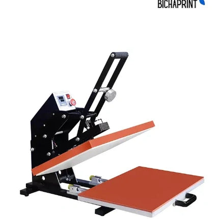 Estampadora plana con auto apertura digital