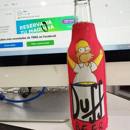 Funda para botella sublimable con cierre poliéster 10 x 21 cm