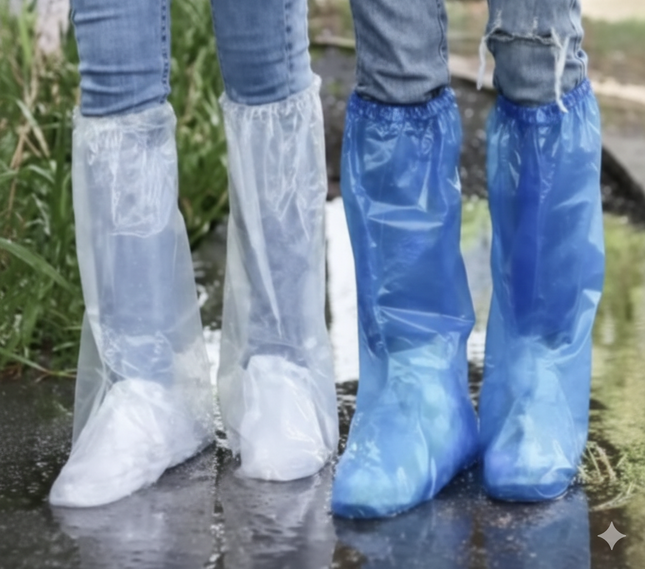 Cubrebotas Impermeables Plásticos | Protector para Lluvia y Trabajo 10 unidades