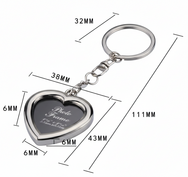 Llavero Porta Foto Personalizable | Ideal para Regalos y Recuerdos