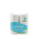 Paquete Sunrise Ultra Soft de cuatro rollos de papel higiénico